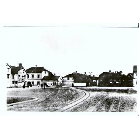  Vykort. Jönköping. 1903. Båtsmansbacken  sedd från Vedtorget.