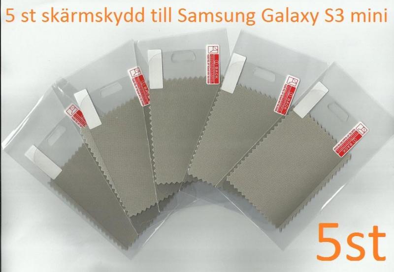 5 st Skärmskydd Samsung Galaxy S3 mini 