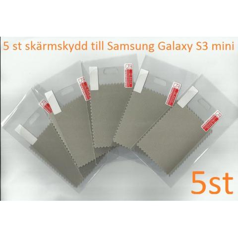 5 st Skärmskydd Samsung Galaxy S3 mini 
