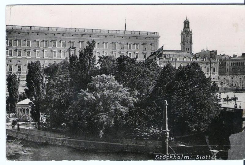  VYKORT. Stockholm Slottet.. Postgånget  år 1906..