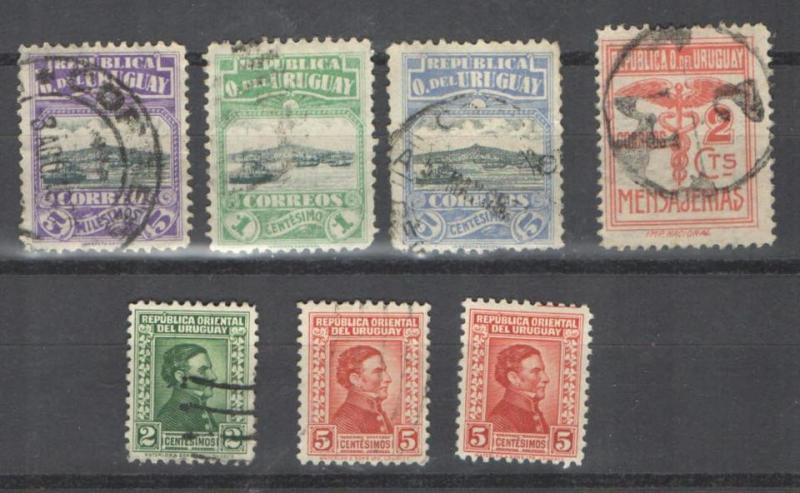 Uruguay  nr 222, 223, 226, 14, 347, 349,   ,,  1919  ,  R2002