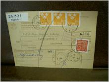 Paketavi med stämplade frimärken - 1964 - Uppsala 1 till Karlstad