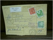 Paketavi med stämplade frimärken - 1962 - Falun 1 till karlstad
