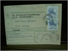 Paketavi med stämplade frimärken - 1972 - Oskarshamn 1 till Munkfors 2