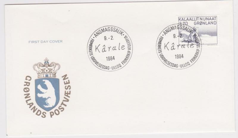 FDC Grönland, F 147 3.70 kr Karale Andreassen 9.2 1984