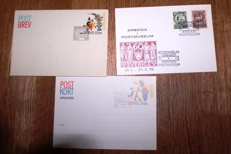 postkort postbrev 1971 1972 arboga
