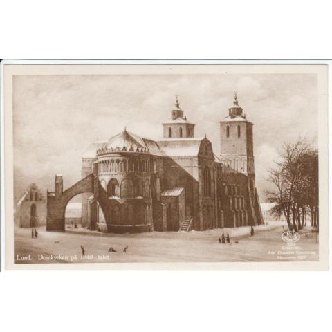 Lund. Domkyrkan på 1840-talet