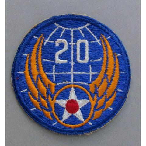 US Tygmärke 20TH AIR FORCE  2 Världs Kriget