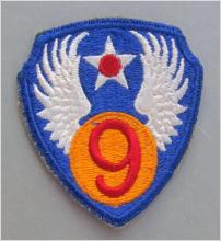 US Tygmärke 9 TH AIR FORCE  