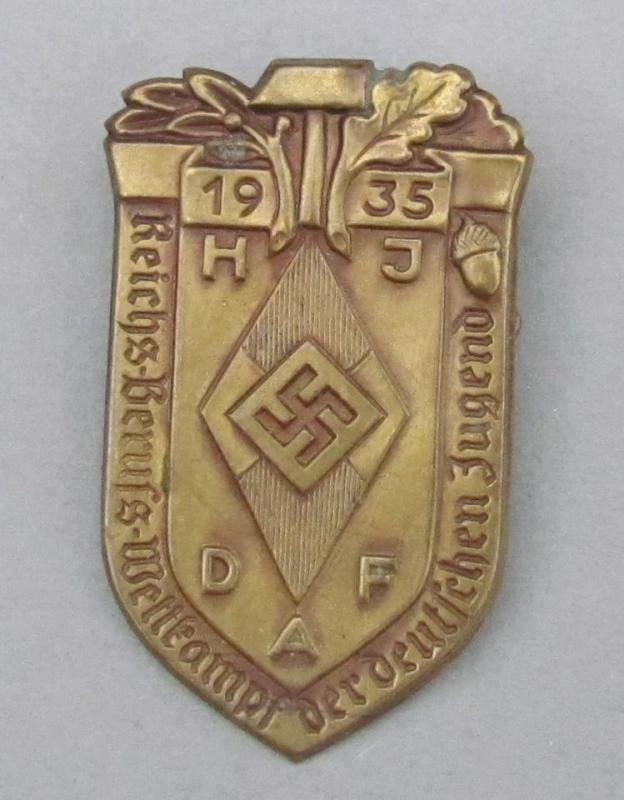 Hitlerjugend / Deutsche Arbeitsfront Träffmärke 1935