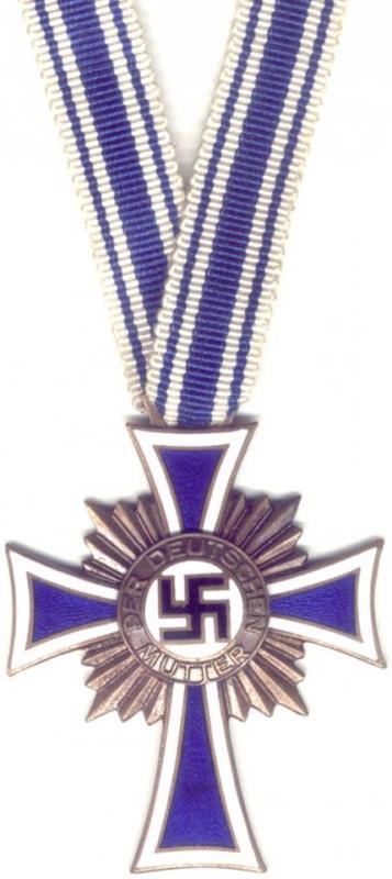 Tyska moderskorset 1938 i brons
