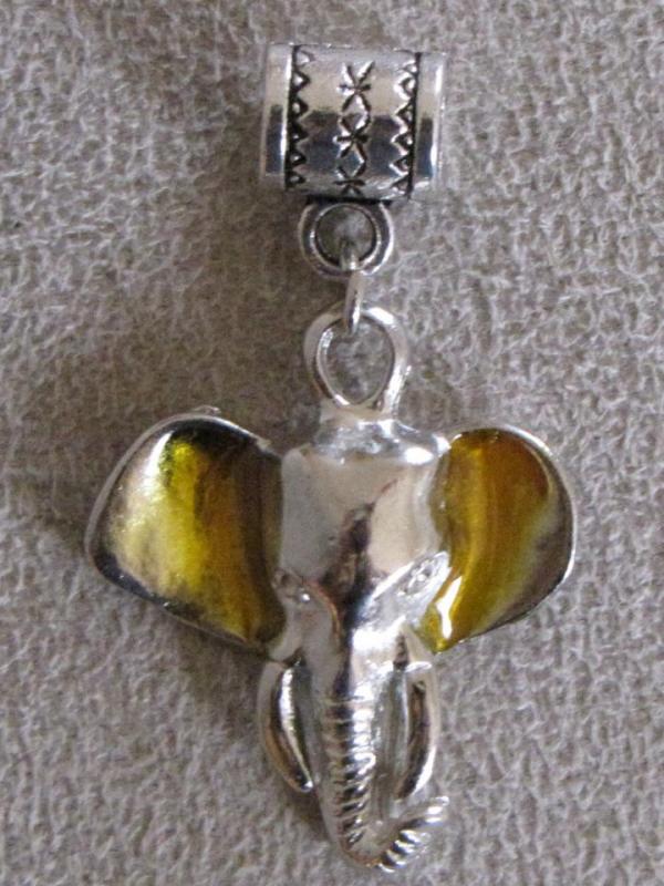 Berlock - charm - hänge ** För känd ormlänk ** - Elefant