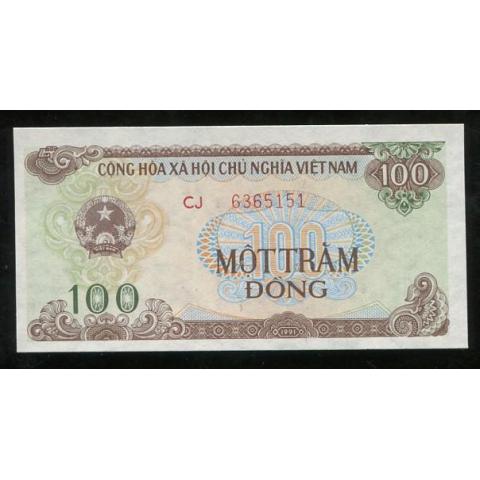 VIETNAM - 100 DONG - 1991