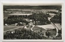 Vykort.  Flygfoto över Borserud Värmland. 1955. (Filipstad)