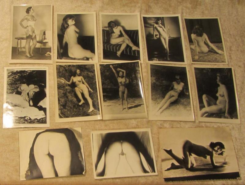 BS0274 13st. gamla Erotiska foton på poserande damer
