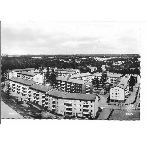 Vykort. Stockholm. Farsta 1950-60 tal. Pressbyrån 301279