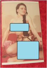 BS0813 Serie om 10st. gamla erotiska Foton i färg 