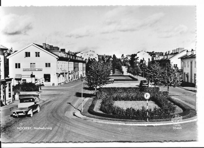 Vykort. Stockholm. Nockeby Nockebytorg 1950-60 tal. Pressbyrån 30466.