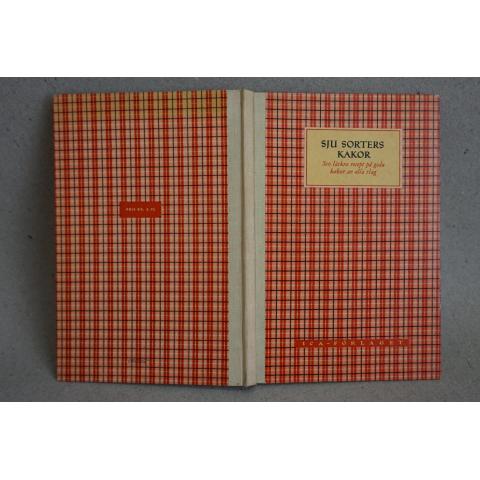 Sju sorters Kakor 500 läckra recept 27 upplagan 1951 ICA - förlaget
