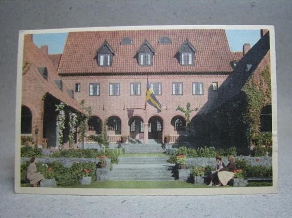 Skånegården Båstad 1948 skrivet gammalt vykort