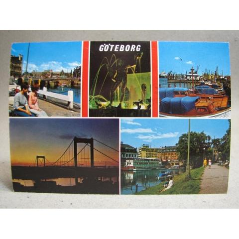 Vyer över Göteborg 1985 Skrivet äldre vykort