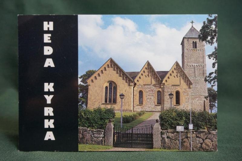 Heda kyrka Linköpings Stift 4 äldre vykort