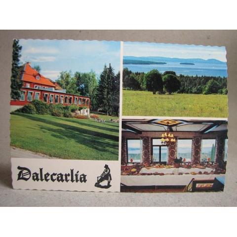 Vyer över Dalecarlia Hotel Restaurant Tällberg 1981 Dalarna Äldre skrivit vykort