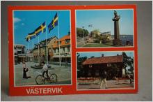 Västervik Småland Flerbild Oskrivet äldre vykort