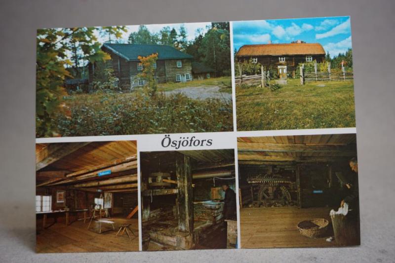 Ösjöfors Handpappersbruk Småland Flerbild Oskrivet äldre vykort