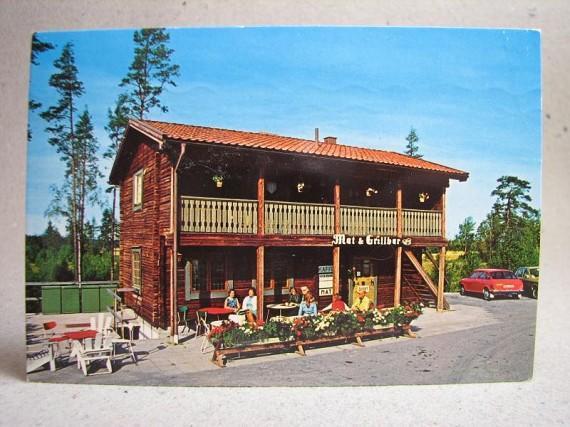 Bilar Folkliv vid Stolpen Ölme 1981 Värmland skrivet äldre vykort