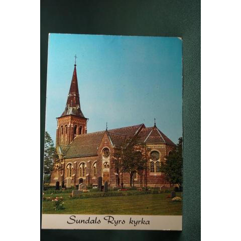 Sundals Ryrs kyrka Karlstads Stift 1 äldre vykort