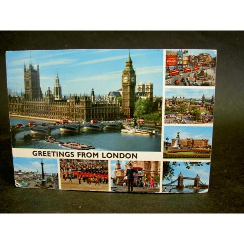 Vykort Storbritannien London Flerbildskort