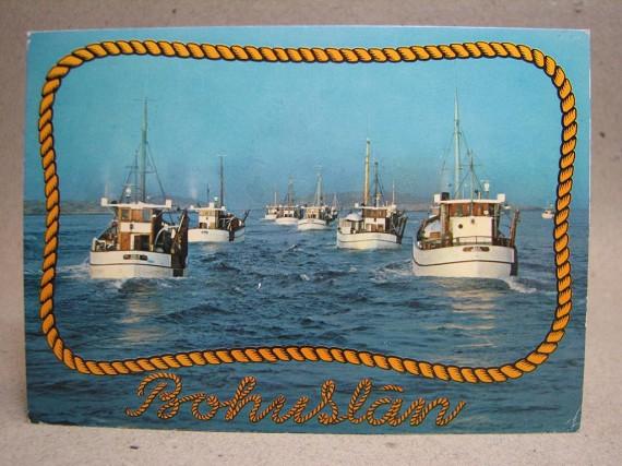 Räktrålare på väg 1977 Bohuslän skrivet Äldre vykort
