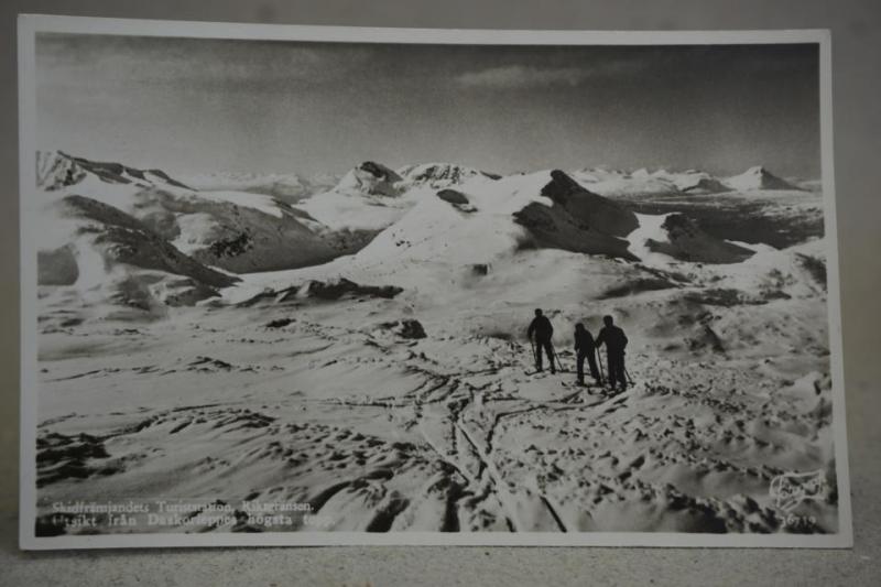 Riksgränsen 1935 Lappland skrivet Gammalt vykort