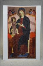 Madonna med barnet Duccio Di Buoninsegna Gammalt oskrivet vykort av konst
