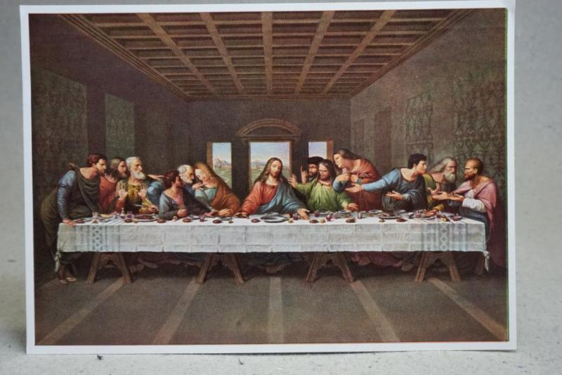 Leonardo Da Vinci The Lord's Supper oskrivet
