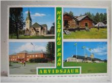 Flerbild Arvidsjaur Lappland Oskrivet Äldre vykort