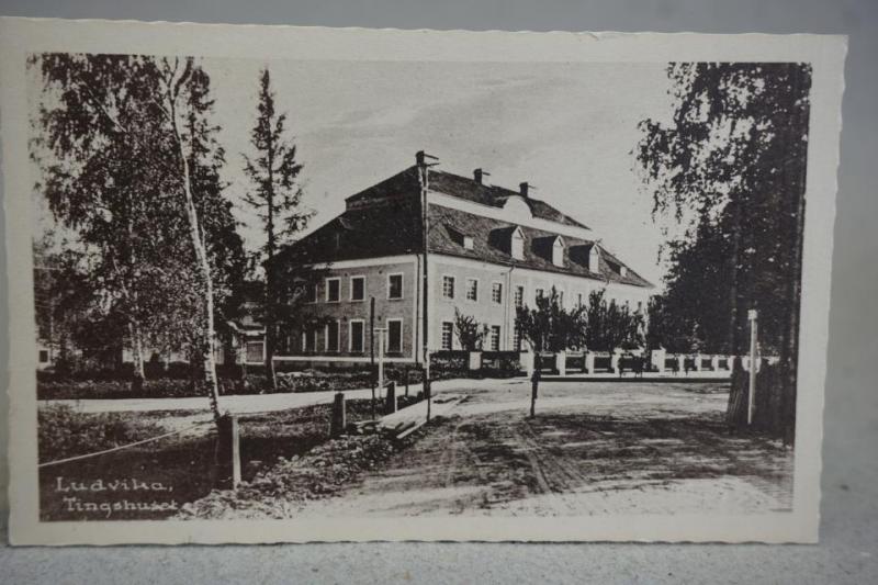 Ludvika Tingshuset 1921 Dalarna Gammalt skrivit vykort 