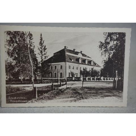 Ludvika Tingshuset 1921 Dalarna Gammalt skrivit vykort 