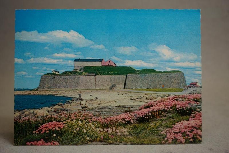 Fästningen Varberg 1983 Halland skrivet äldre vykort