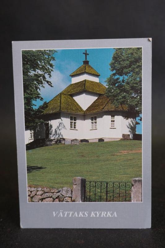 Vättak kyrka Skara Stift 2 äldre vykort
