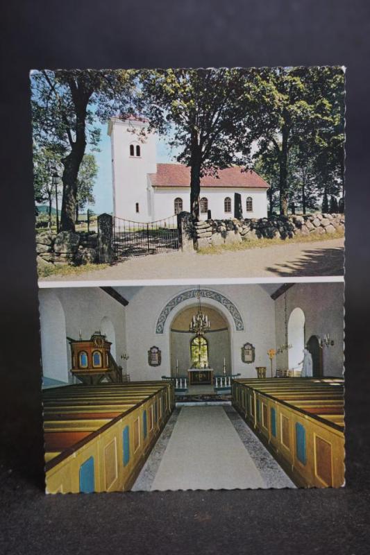 Varvs kyrka och Franciskus kapellet Skara Stift 2 äldre vykort