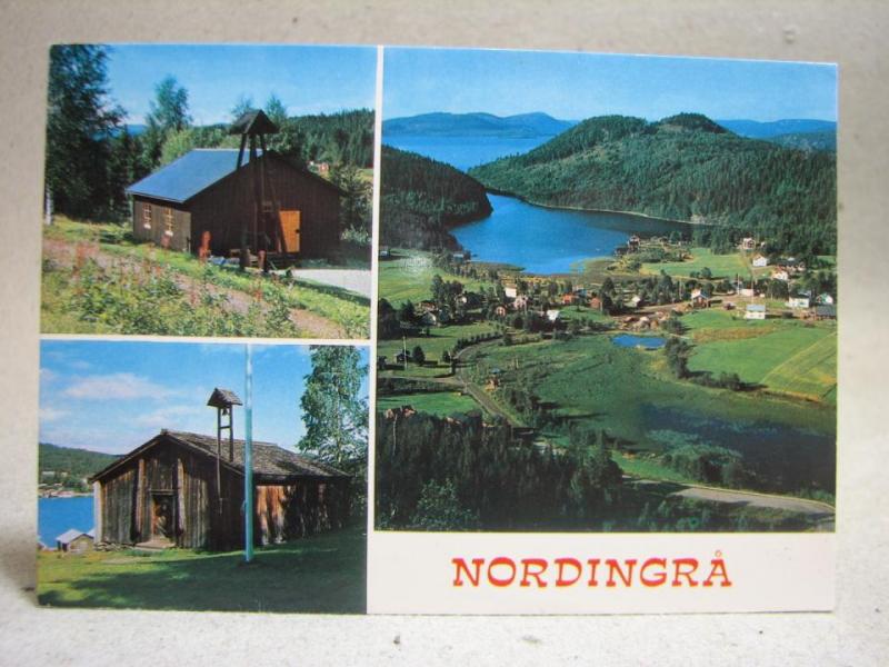 Vy mot Trångsundet Nordingrå Ångermanland skrivet äldre vykort