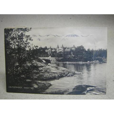 Saltsjöbaden 1935 Stockholm skrivet gammalt vykort