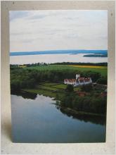 Fin vy över sjön och Bosjökloster Malmö Skrivet äldre vykort