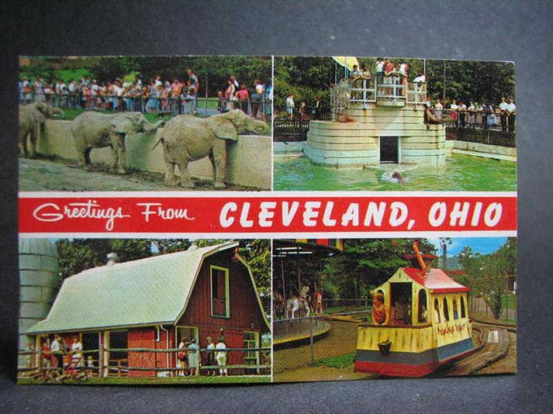 Vykort USA Flerbildskort Cleveland i Ohio
