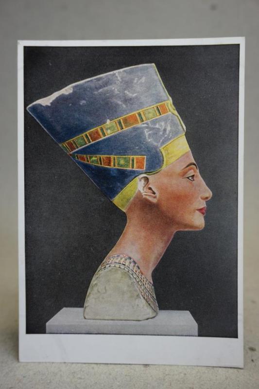 Egyptisk konst Oskrivet vykort av fin konst