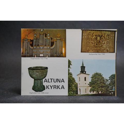 Altuna kyrka Uppsala Stift 2 äldre vykort