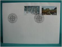 Europa-77  2/5 1977 - FDC med Fina stämplade frimärken