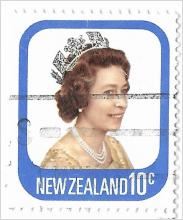 New Zealand 10 c Drottning Elizabeth II. Mi:NZ 735.
